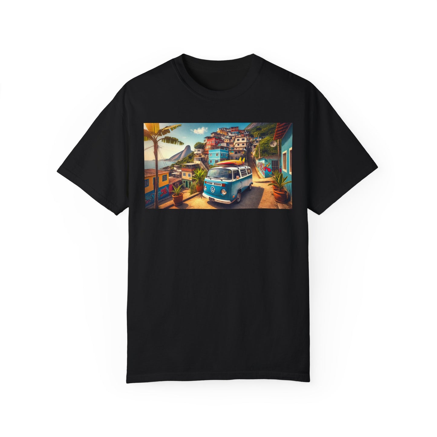 T-Shirt - VW Campervan within Favela Rio de Janeiro Design