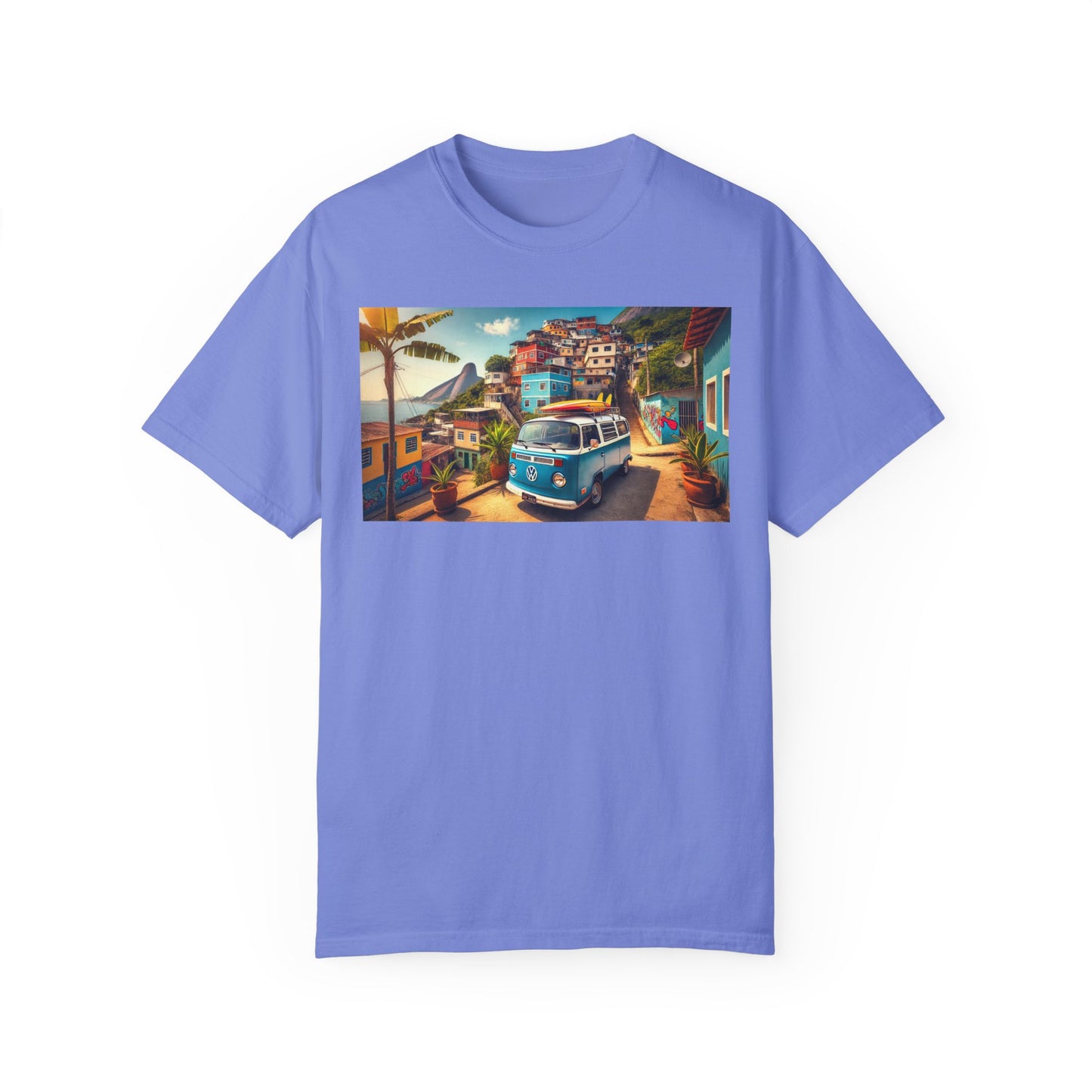 T-Shirt - VW Campervan within Favela Rio de Janeiro Design