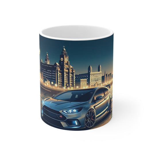 Mug - Liverpool Ford Focus RS Liver Buildings Coffee Cup