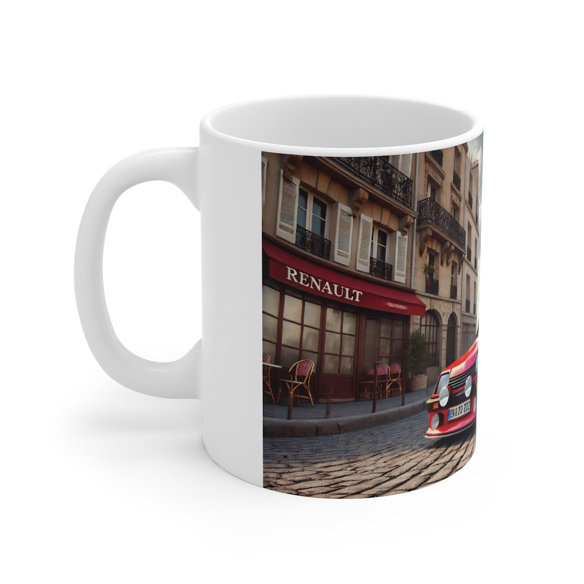 Mug, Car Enthusiast GT 5 in Paris, Coffee Cup, Tea Mug, Gift for Car Lover, Automobile Decor, Travel Mug